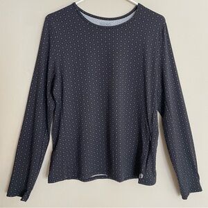 Hang Ten Swim Black Long Sleeve Floral Top